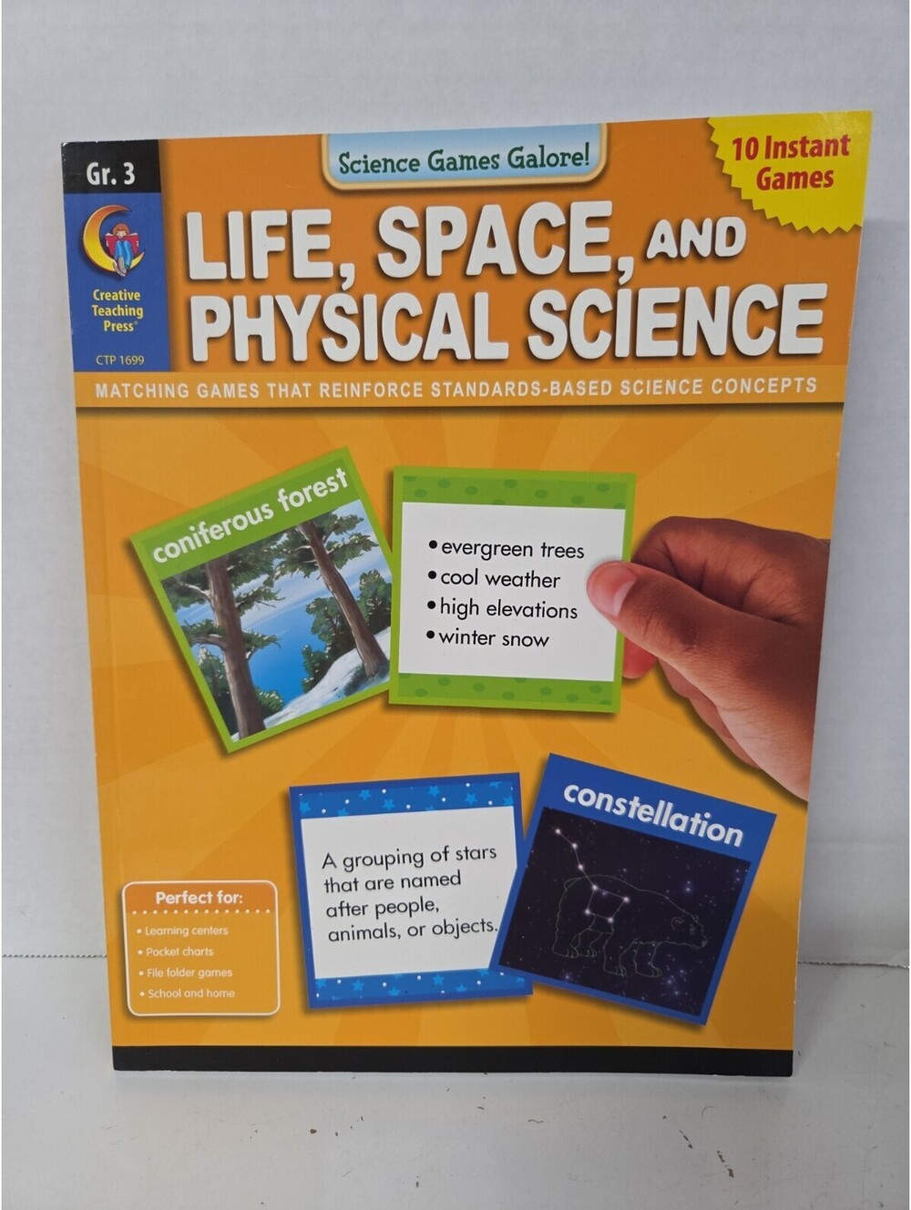 Life, Space, and Physical Science 10 Matching Games Teaching Book